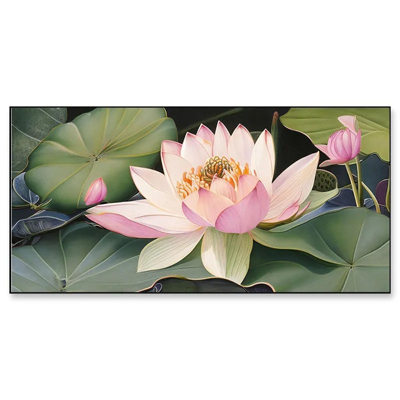 Water Lilly Canvas Wall Painting media 3