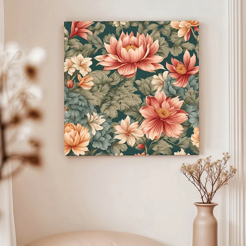 Autumn Lotus Canvas Wall Art media 2