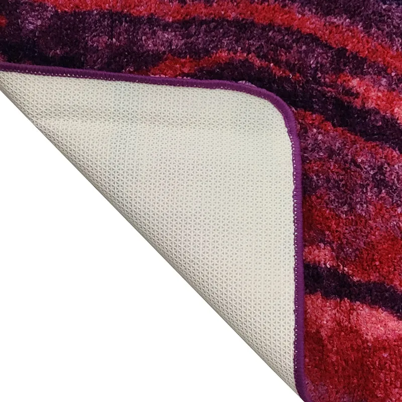 Brenna Abstract Micro Fiber Runner Rug - Purple media 6