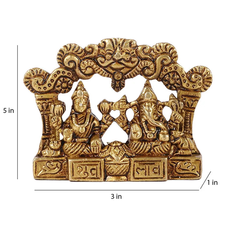 Shri Lakshmi Ganesha Brass Idol media 7