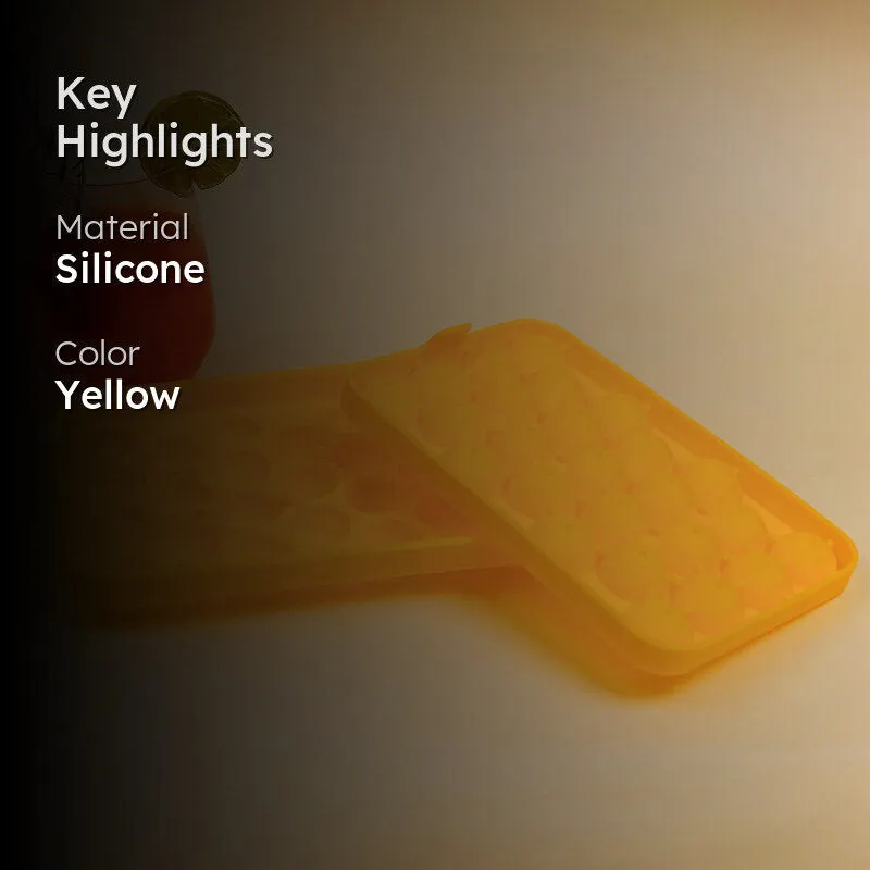 Geometric Silicone 25-Cube Ice Mould - Yellow media 2