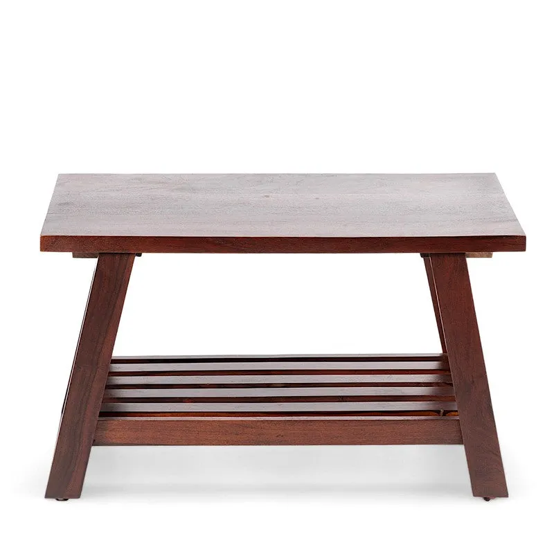 Axeron Sheesham Wooden Center Table - Dark Brown media 3
