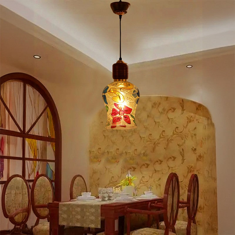 Mosaic Stroke Pendant Wooden Ceiling Lamp