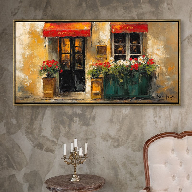 Lattice Canvas Wall Painting With Frame