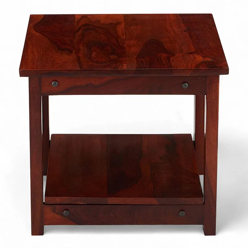 Yavex Sheesham Wooden Center Table - Dark Brown media 4