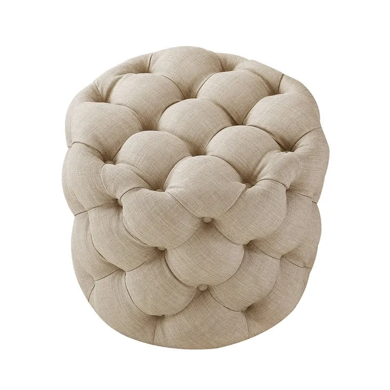 Elvixa Seatix Ottoman - Off White media 4