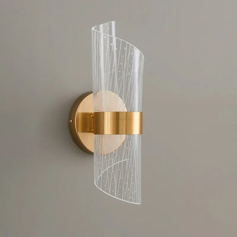 Vellin Arc Acrylic Wall Lamp With Metal Base media 5