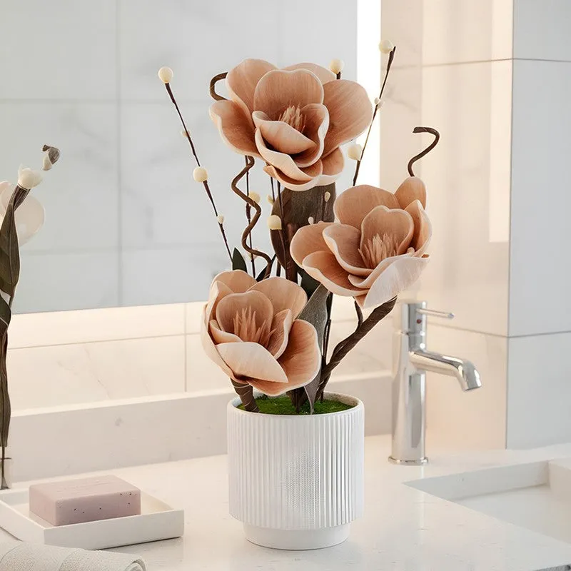 AarviDecor Muted Bloom Foam Artificial Plants media 8