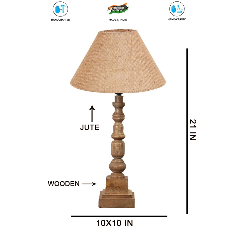 Sienna II Arbor Wooden Table Lamp - Brown media 7