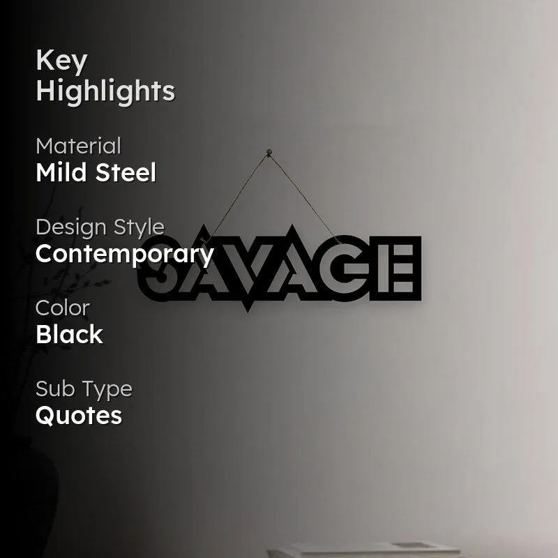Savage Mild Steel Wall Accent media 2