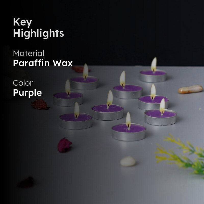 Sepova Lavender Scented Tealight Candle - Set Of Ten media 2