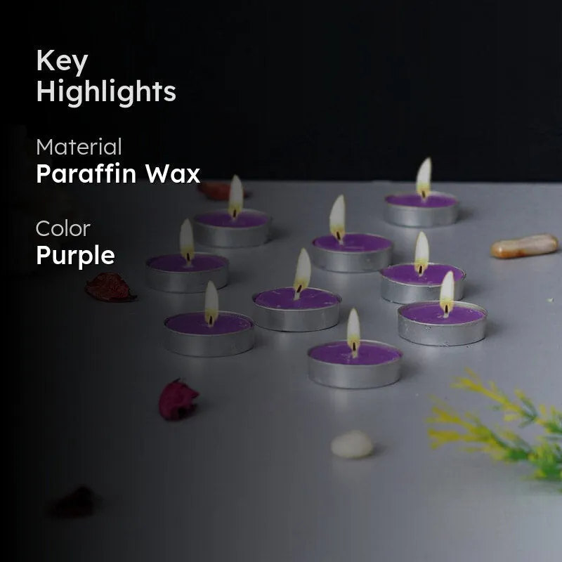 Sepova Lavender Scented Tealight Candle - Set Of Ten media 2