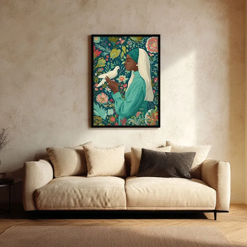 Natures Embrace Canvas Wall Painting With Black Frame media 3