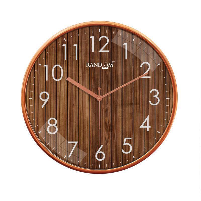 Woody Brown Wall Clock media 3