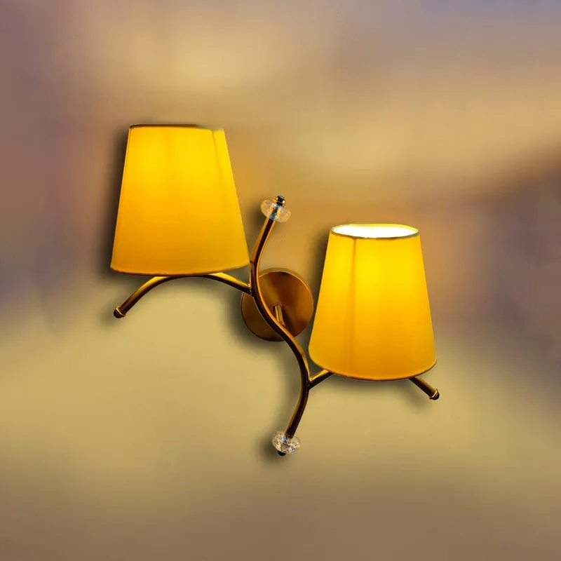 GlowStem Twin Cotton Wall Lamp - Yellow media 5