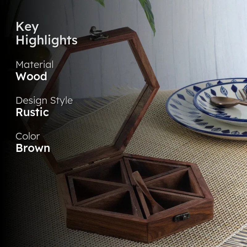 Rosewood Hexagon Masala Box media 2