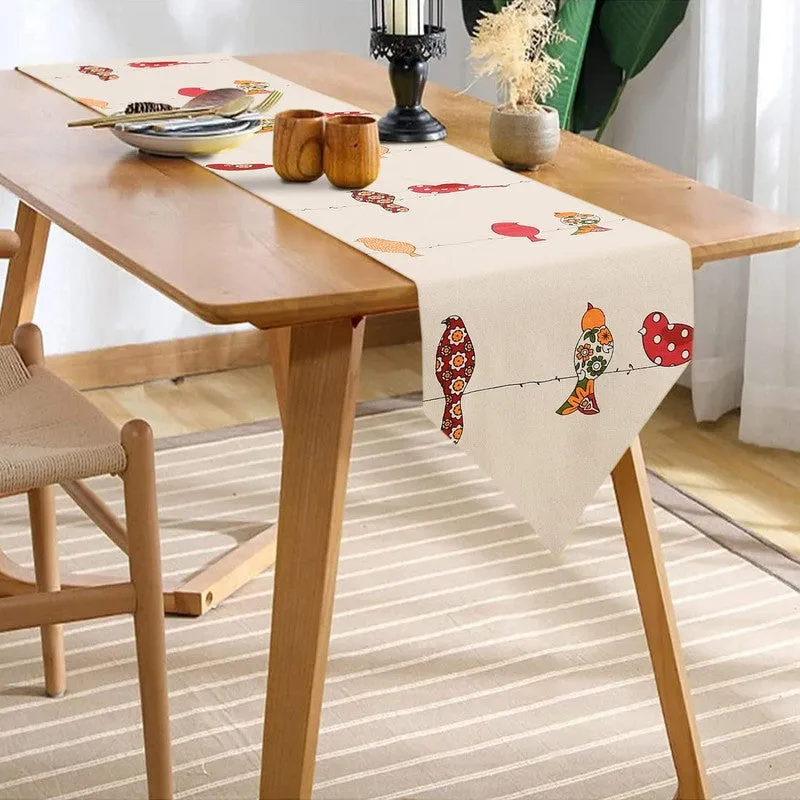 Urban Space Humming Bird Cotton Table Runner media 1
