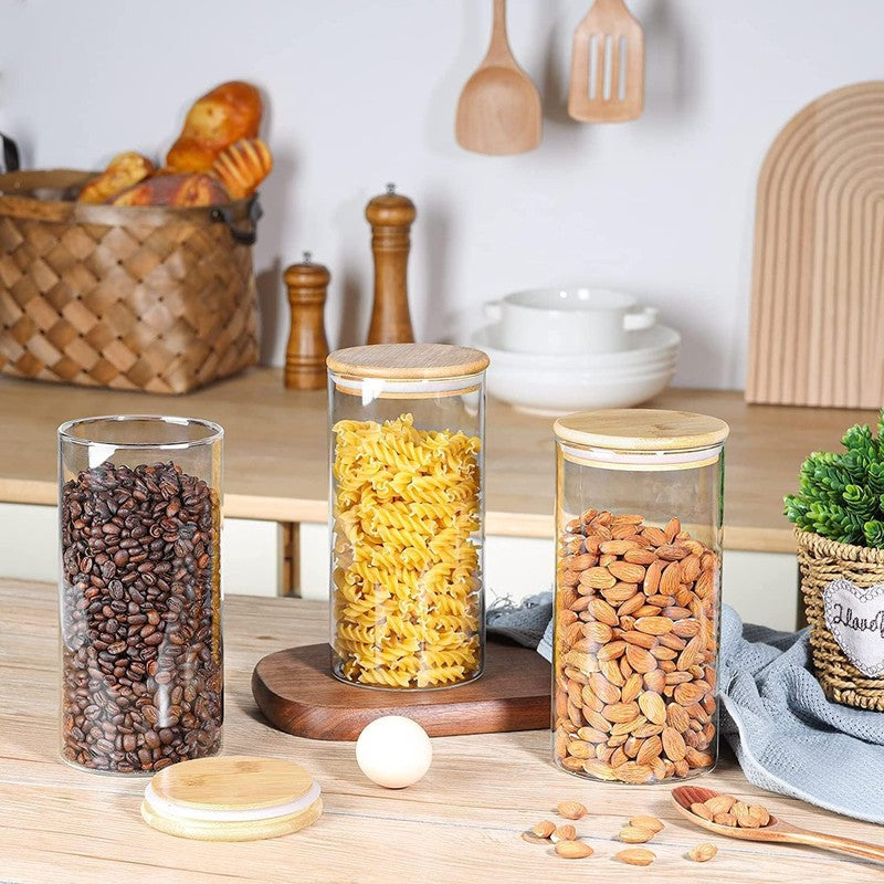 Pure Keep Glass Jar (1400 mL Each) - Set Of Three