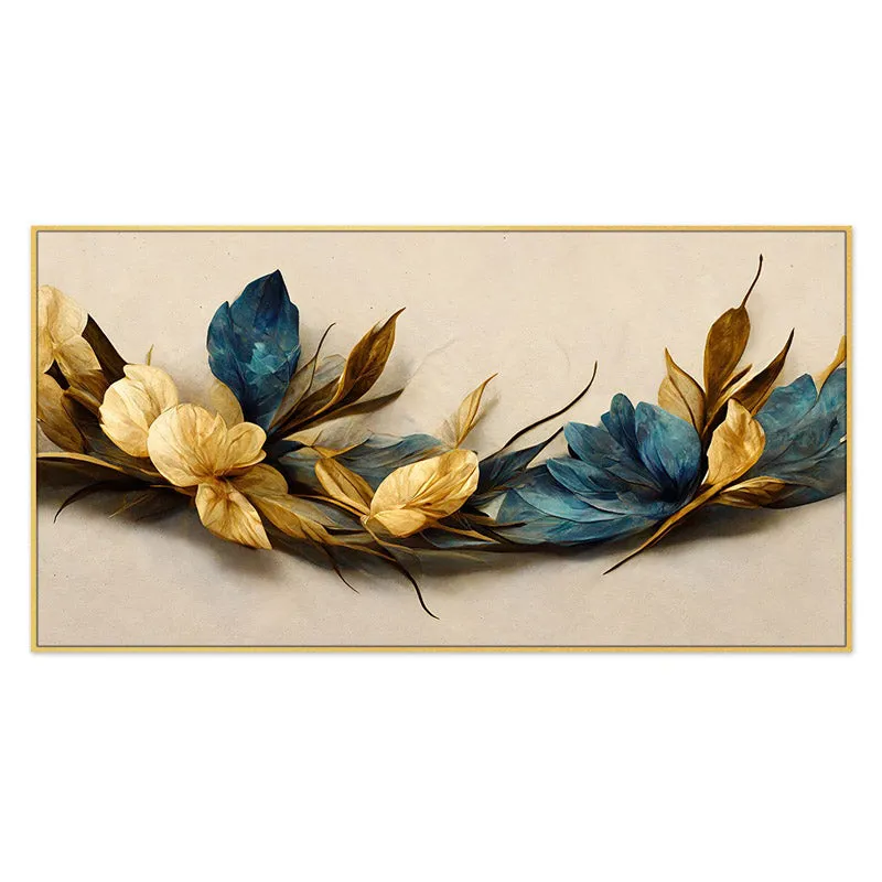 Entova Abstract Floral Wall Painting With Frame media 4