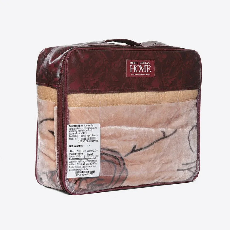 Monte Carlo Petal Plush Blanket - 540 GSM media 7