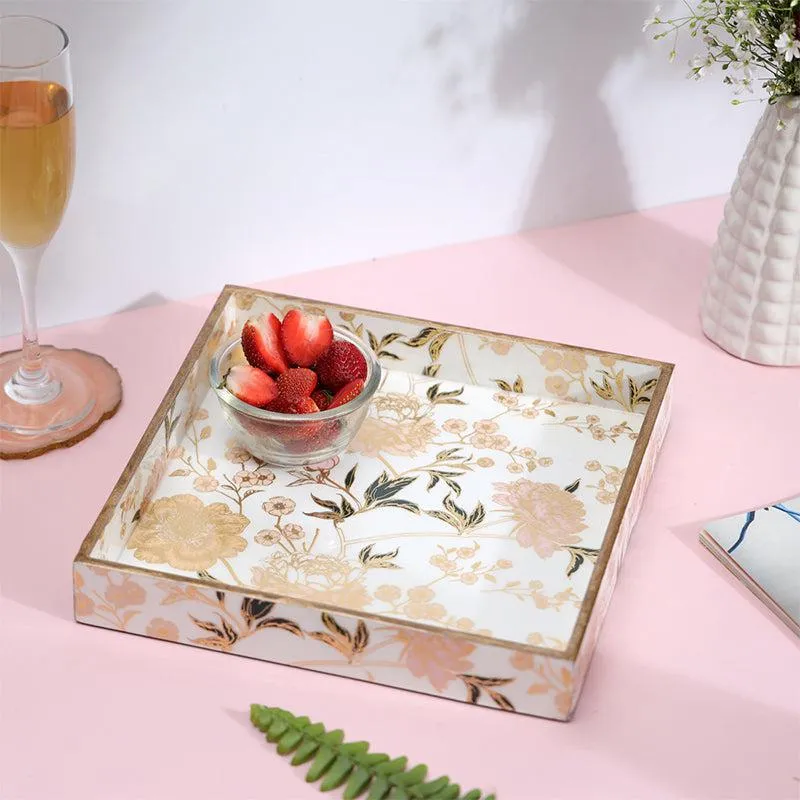 Litra Floral Serving Tray media 1