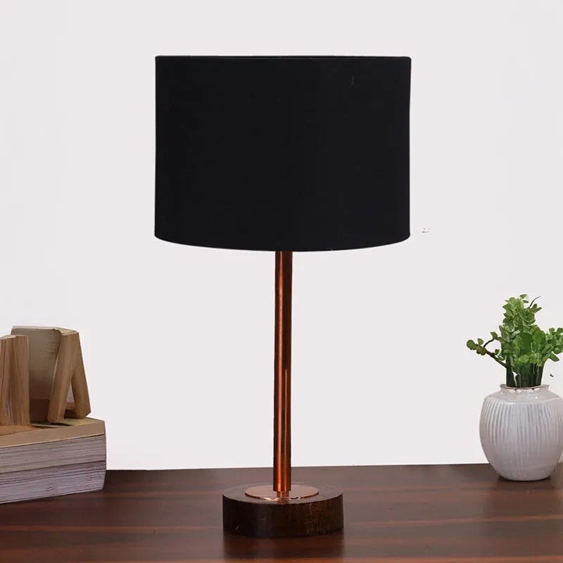 Cotin I Rodin Wooden Table Lamp - Black,Copper,Brown media 4