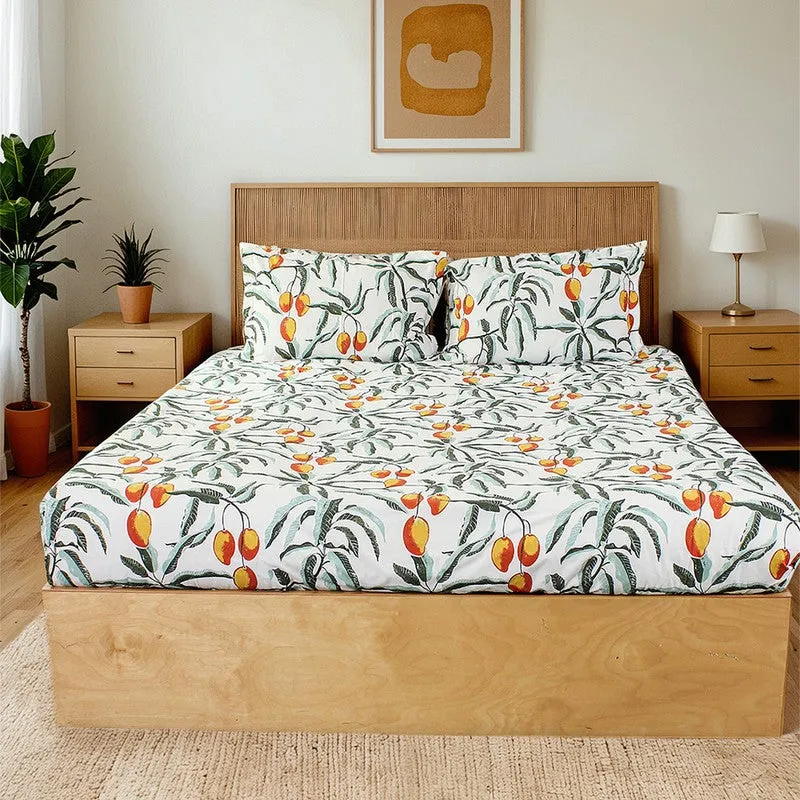 Amra Cotton Bedsheet (Orange) - 180 TC media 7