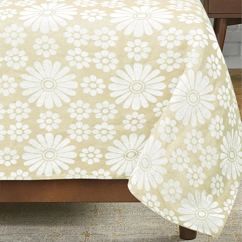Saral Home Chitki Cotton Bedsheet (Ivory) - 150 TC media 3