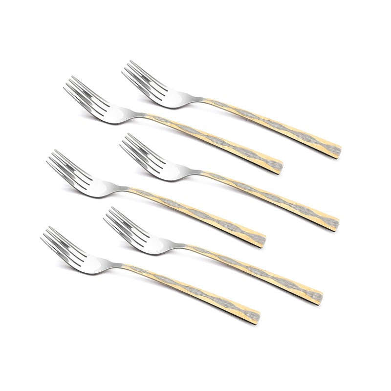 Tosca Stainless Steel Fork - Set of Six media 3