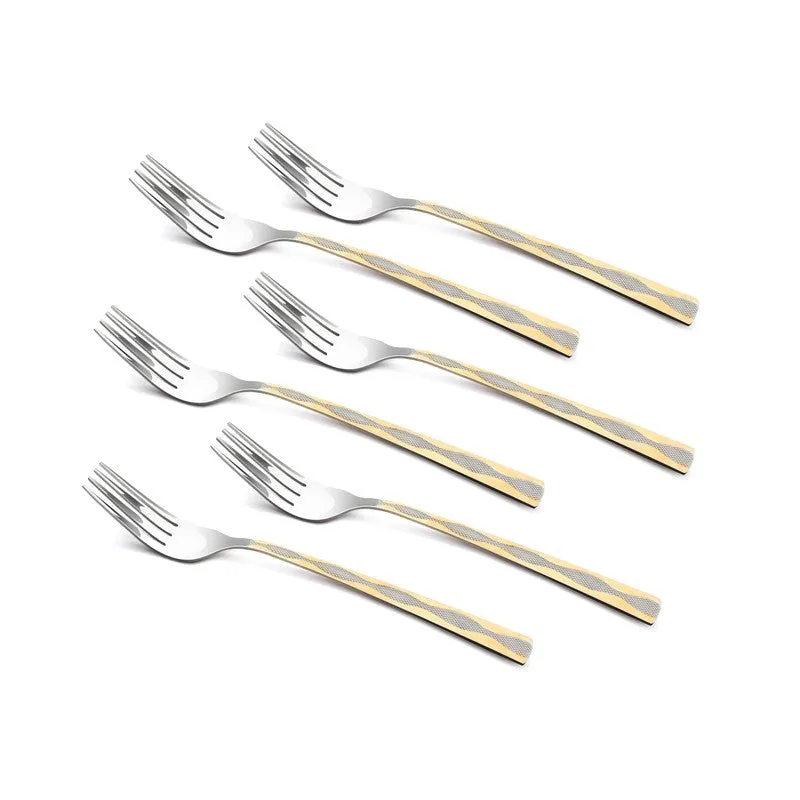 Tosca Stainless Steel Fork - Set of Six media 3