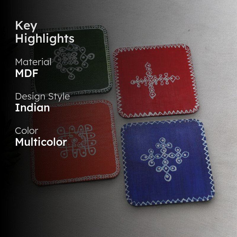 Nitara Handcrafted Coasters - Set Of Four media 2