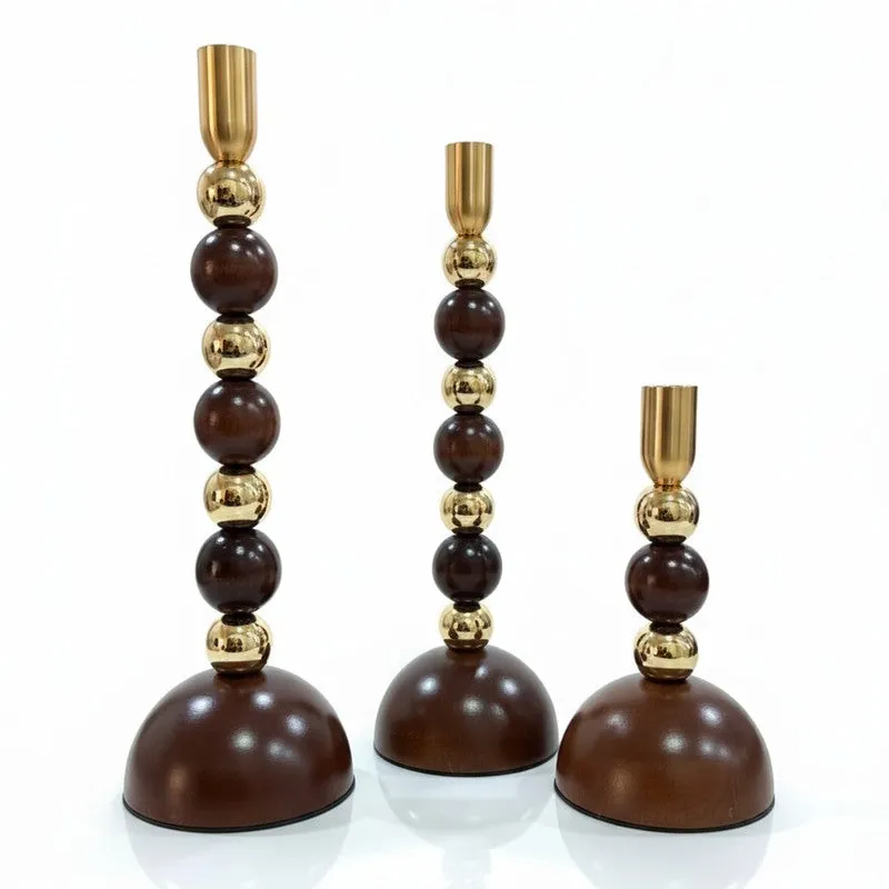 Veyron Flame Cradle Metal Candle Holder - Set Of Three media 3