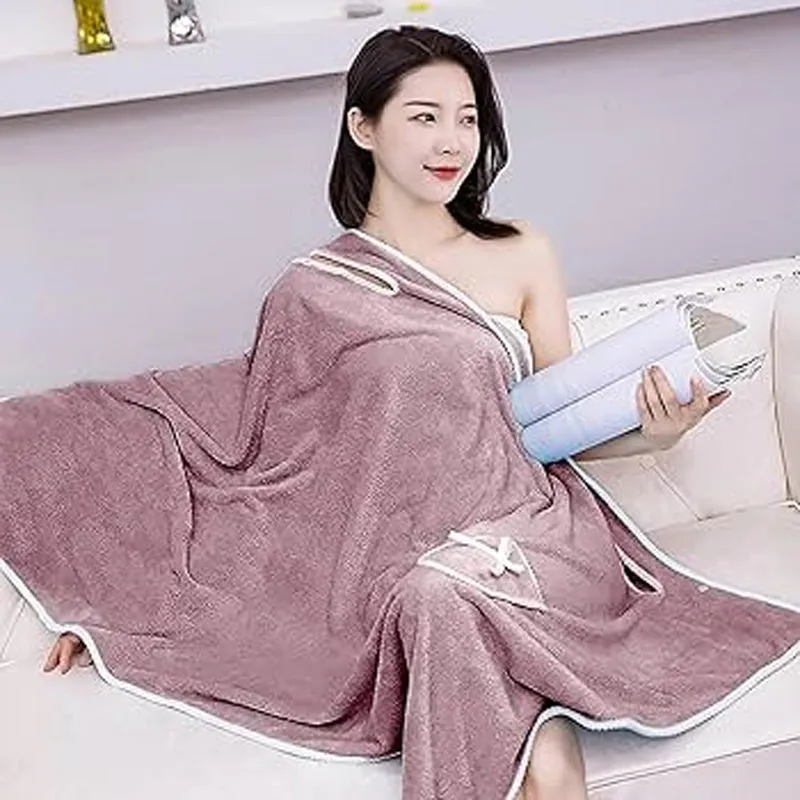 Velvessa Microfiber Bath Wrap - Onion Pink media 4