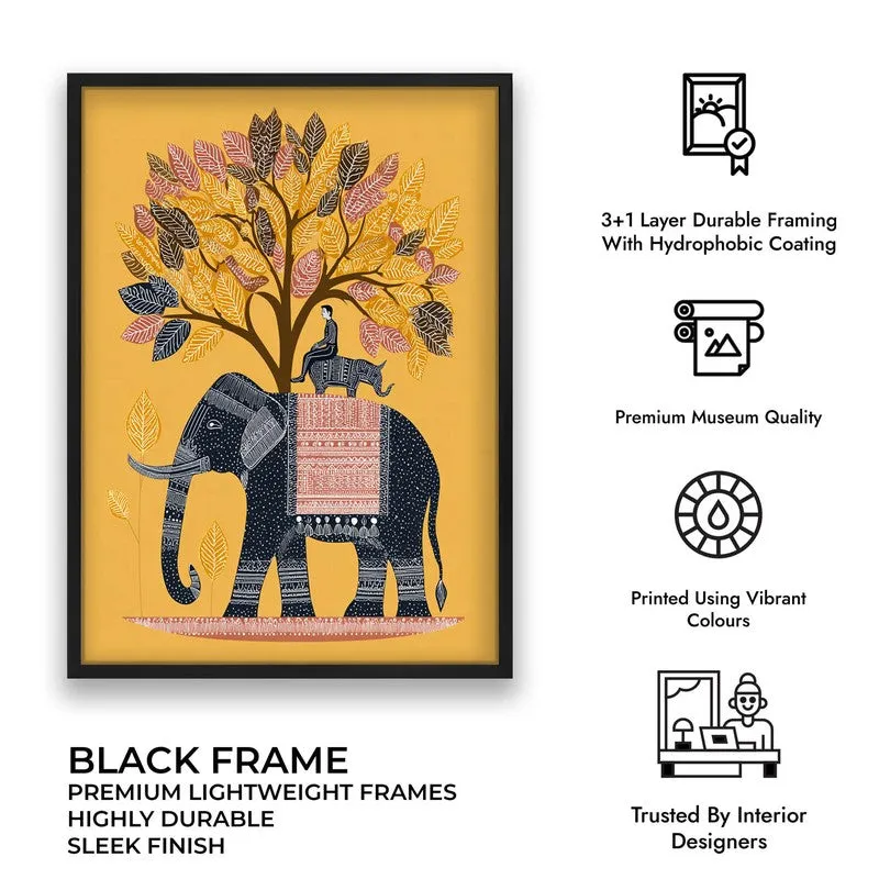 Gajtara Canvas Wall Painting With Black Frame media 10