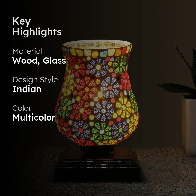 Aura Mosaic Glass Table Lamp - Multicolor media 2