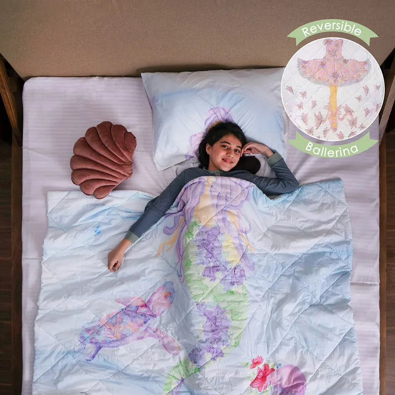 Pastel Princess Reversible Cotton Comforter - 480 GSM media 1