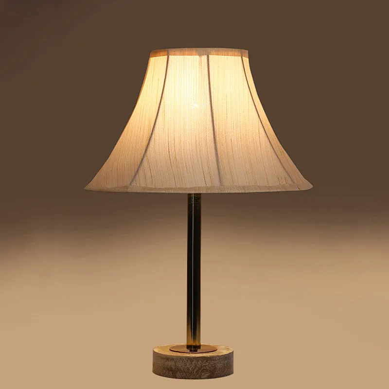 Ceylon Arc Rodin Wooden Table Lamp - OffWhite,Gold,White media 6