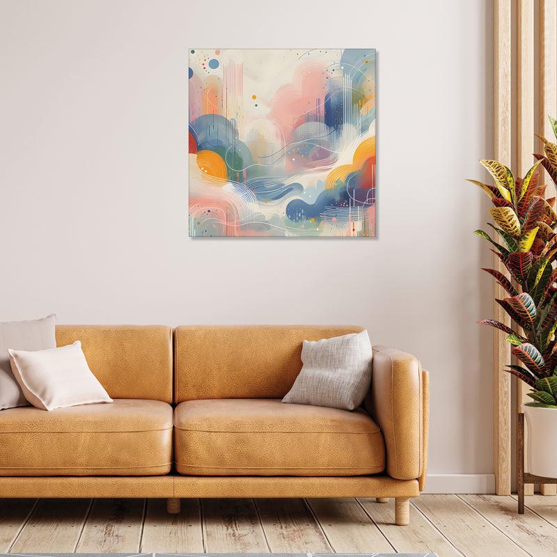 Cloud Chrome Canvas Wall Art