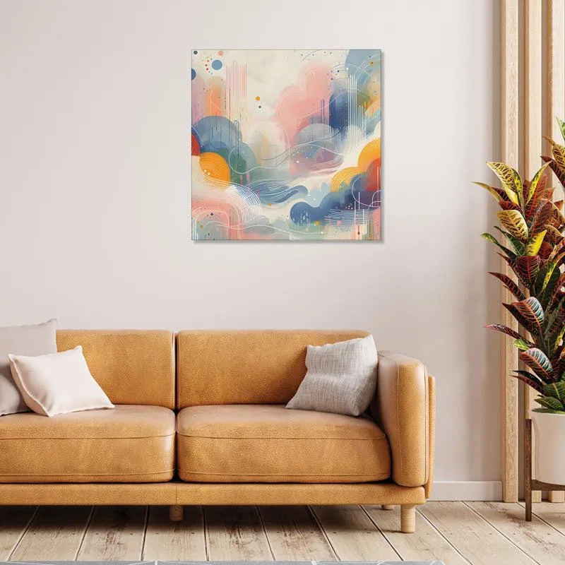 Cloud Chrome Canvas Wall Art media 1