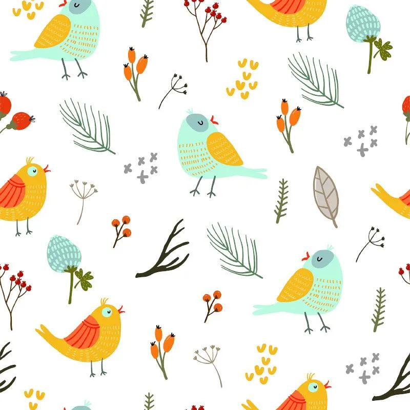 Bird Paradise Double Pinch Pleat Short Width Curtain media 3