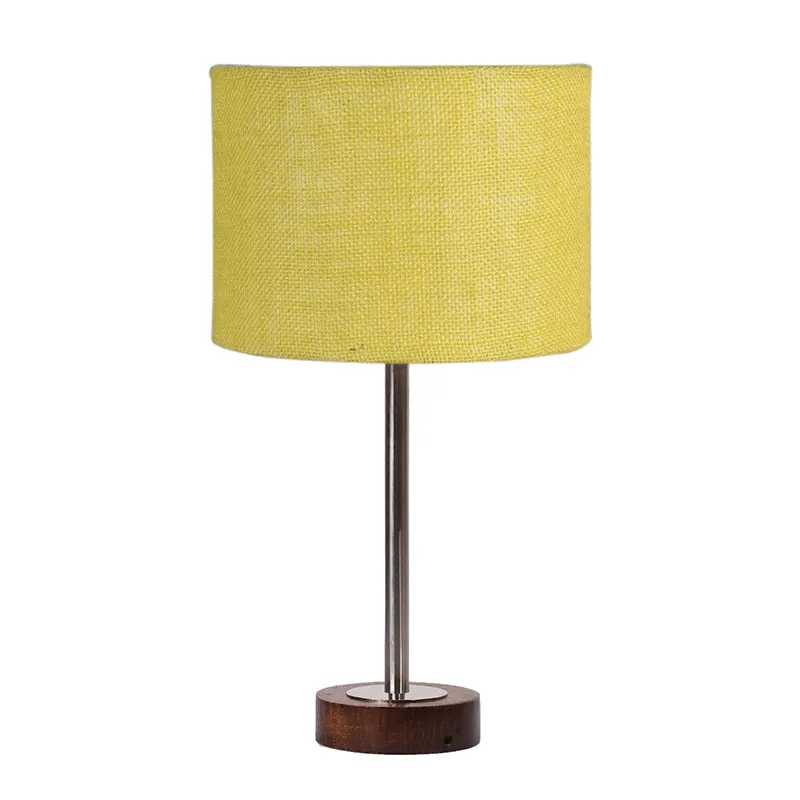 Sienna I Rodin Wooden Table Lamp - Yellow,Silver,Brown media 4