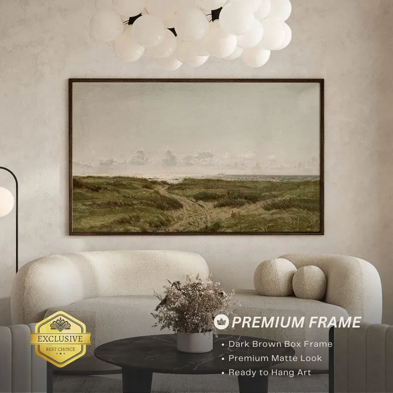 Rustic Moors Wood Wall Art With Frame - Black media 3