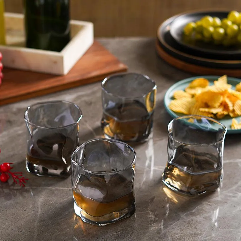 TidalFlow Double-Bottomed Whiskey Glasses (250 ML) - Set Of Four media 1