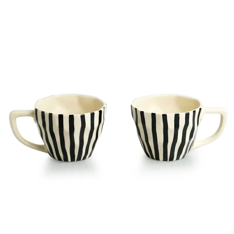 Cebra Ceramic Tea Cup (200 mL Each) - Set of Two media 3