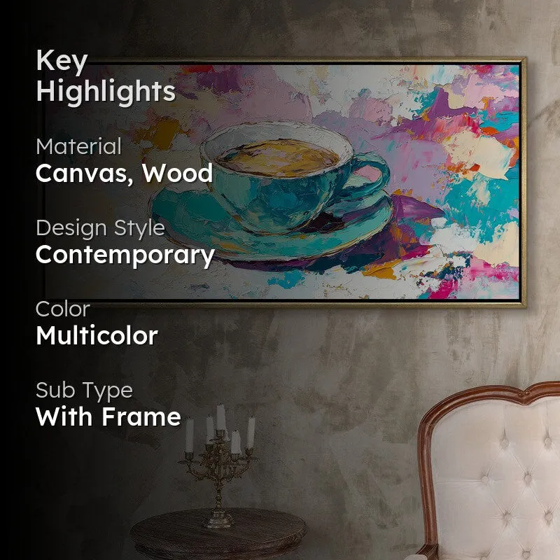 Impasto Canvas Wall Painting With Frame media 2