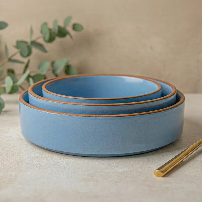 Savro Ceramic Salad Bowl (700 mL,500 mL,350 mL) - Set Of Three media 3