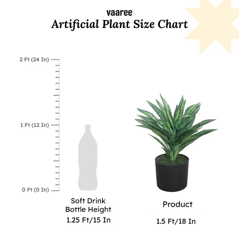 Lush Oasis Artificial Plant With Black Plastic Pot - Green media 7