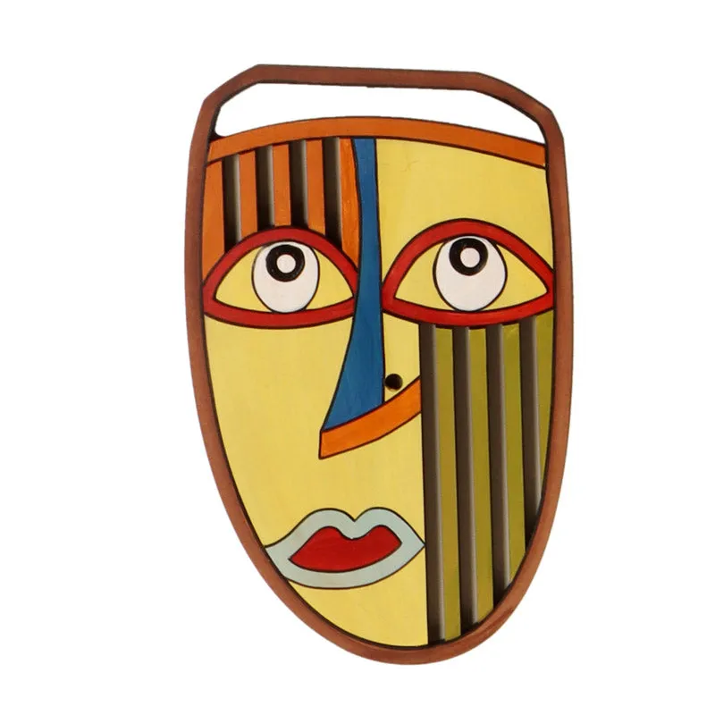 Radha Mask Wooden Wall Accent media 3