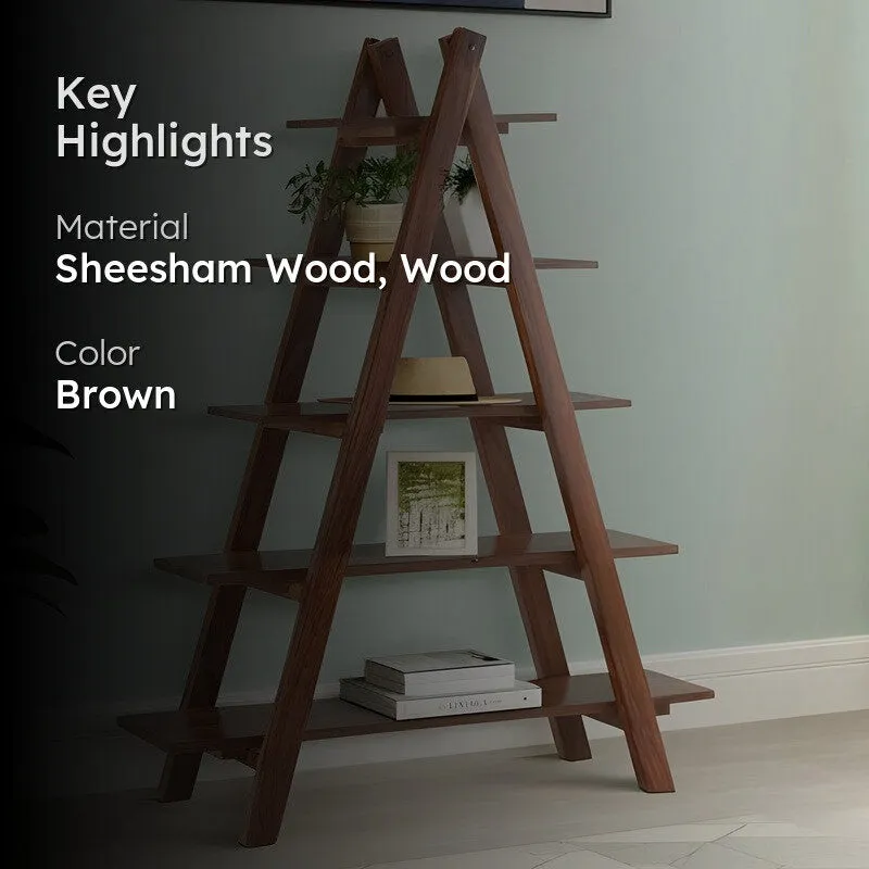 Uverox I Sheesham Wooden Rack - Brown media 2
