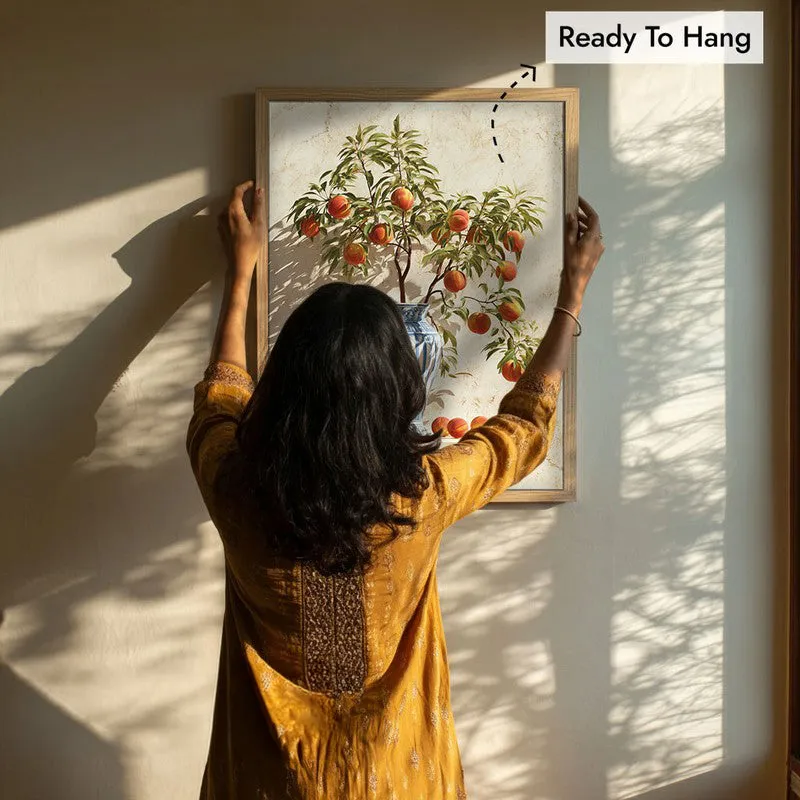 Soft Shadow Play Canvas Wall Painting - Brown Frame media 8